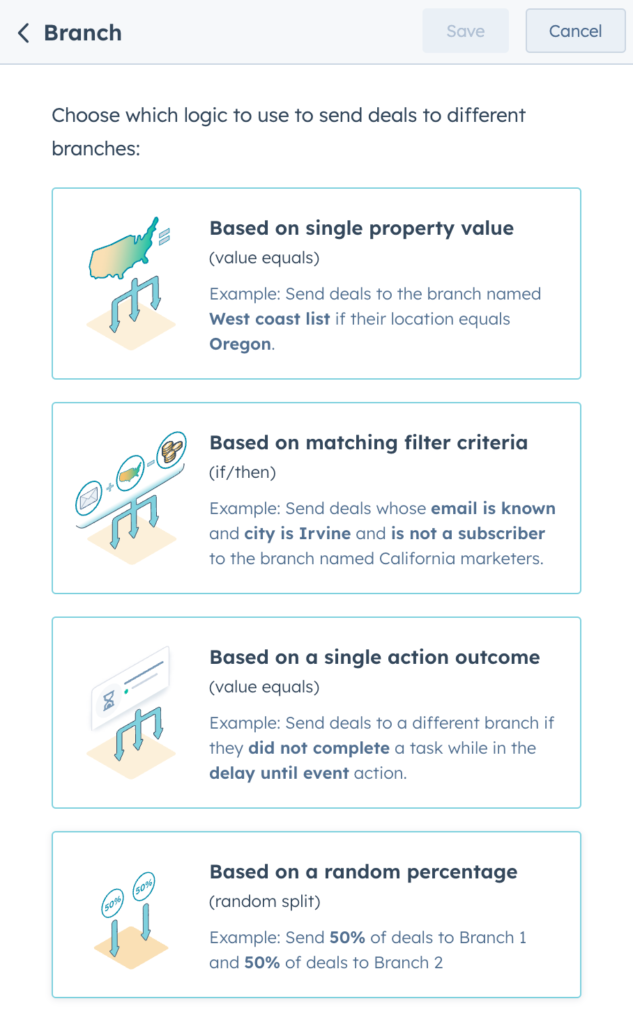 建立 Hubspot Workflow:工作自動化的重要性 5 hubspot workflow branch
