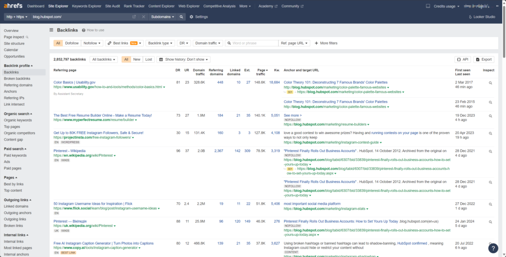 Ahrefs 的 Site Explorer 深入解析 - 外連操作/競爭對手/網站結構 9 backlinks - Referring page